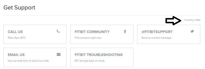 fitbit support india