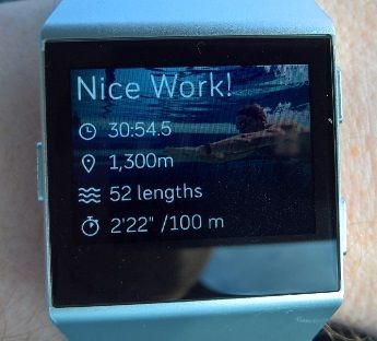 Can i swim with fitbit online ionic