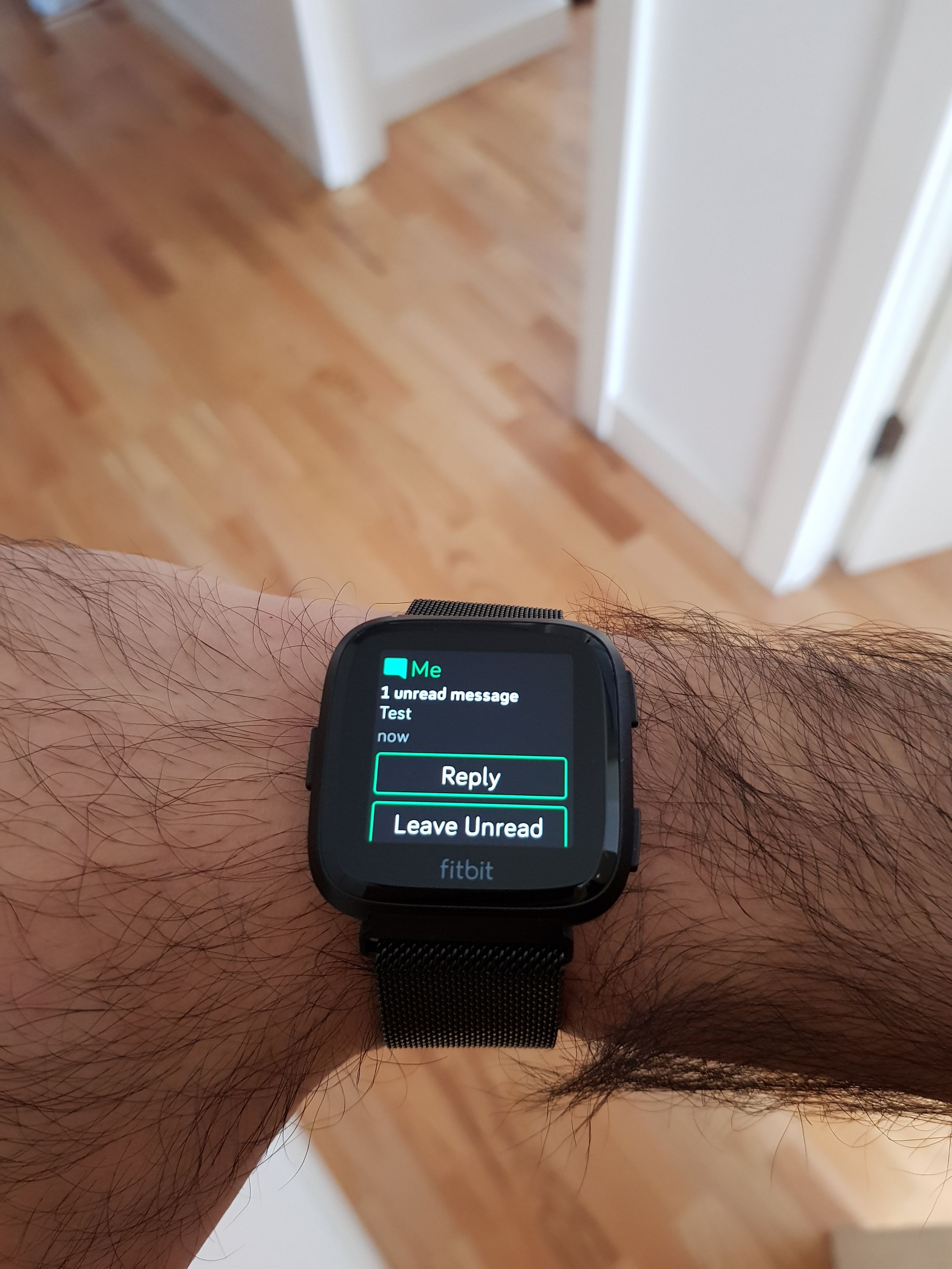 quick reply fitbit versa