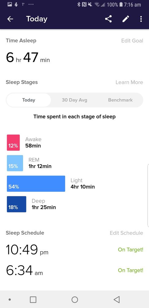Giving up after editing again as the app insists on adding awake time at the end of the night (when I was actually asleep as shown by Fitbit the first time I checked.
