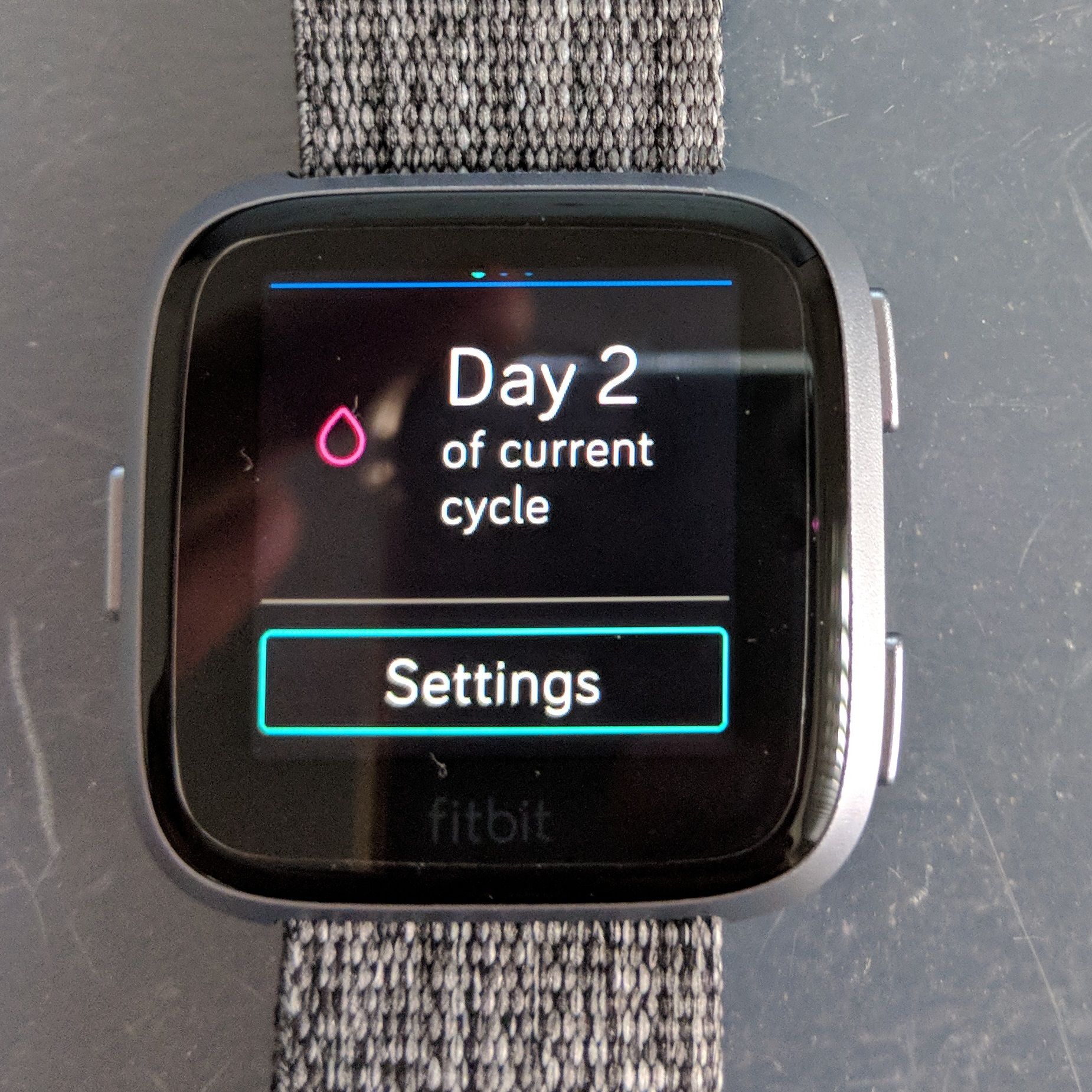 fitbit menstrual cycle
