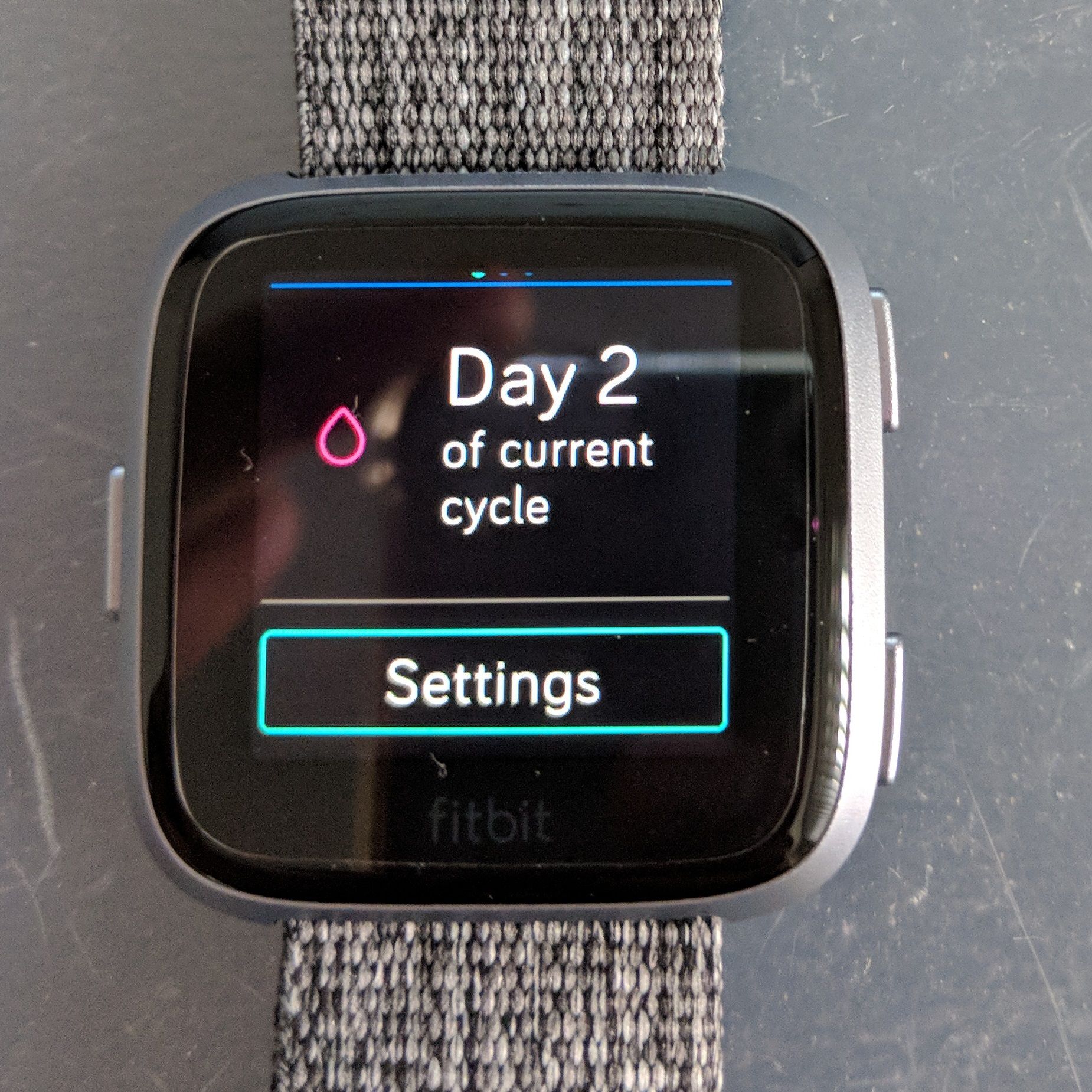 fitbit menstrual cycle tracking