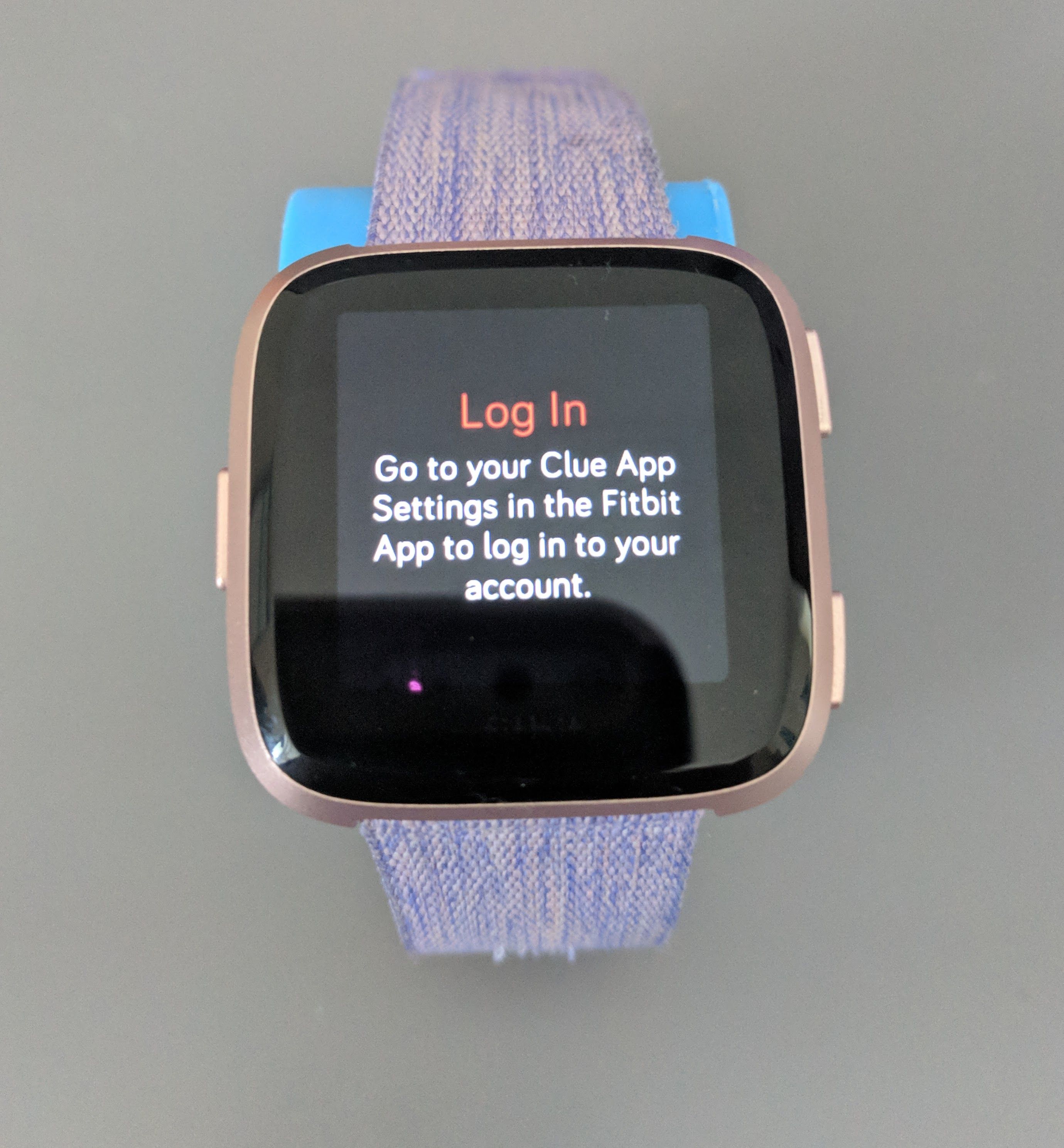 fitbit versa account login