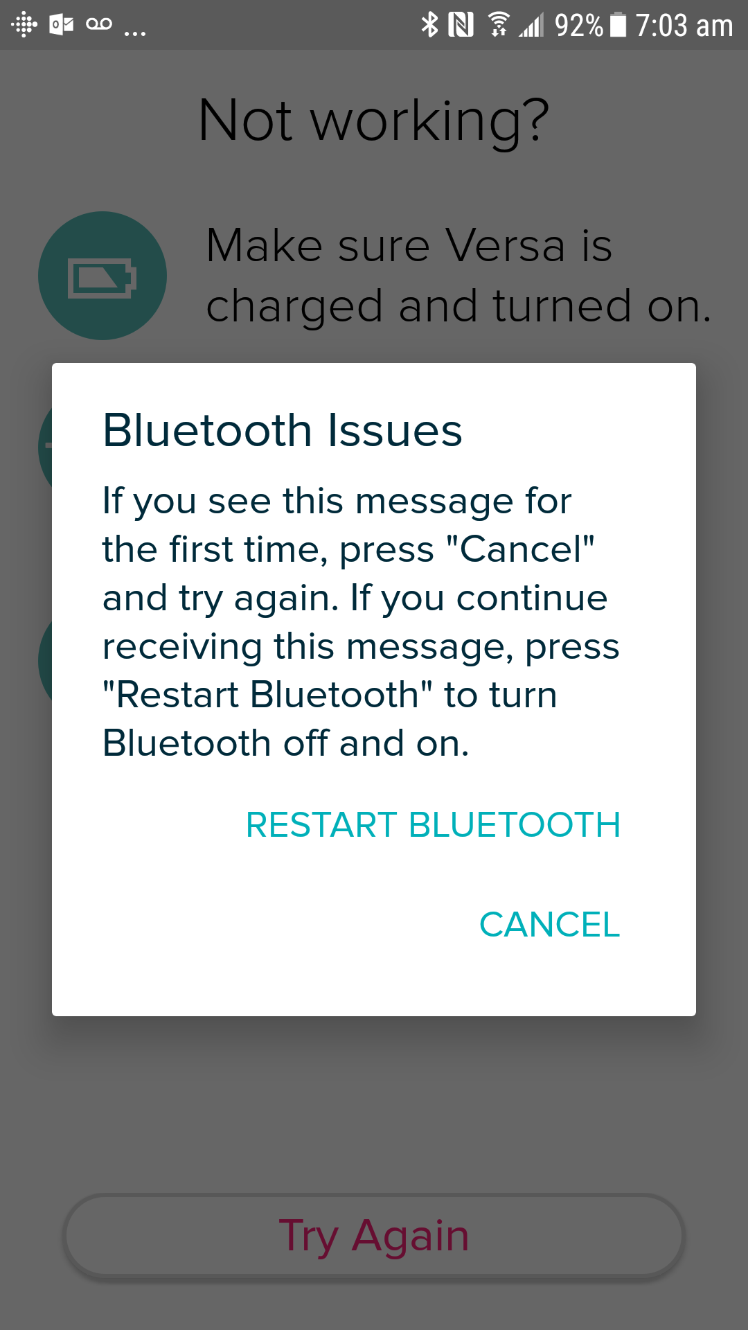 Fitbit bluetooth best sale not working