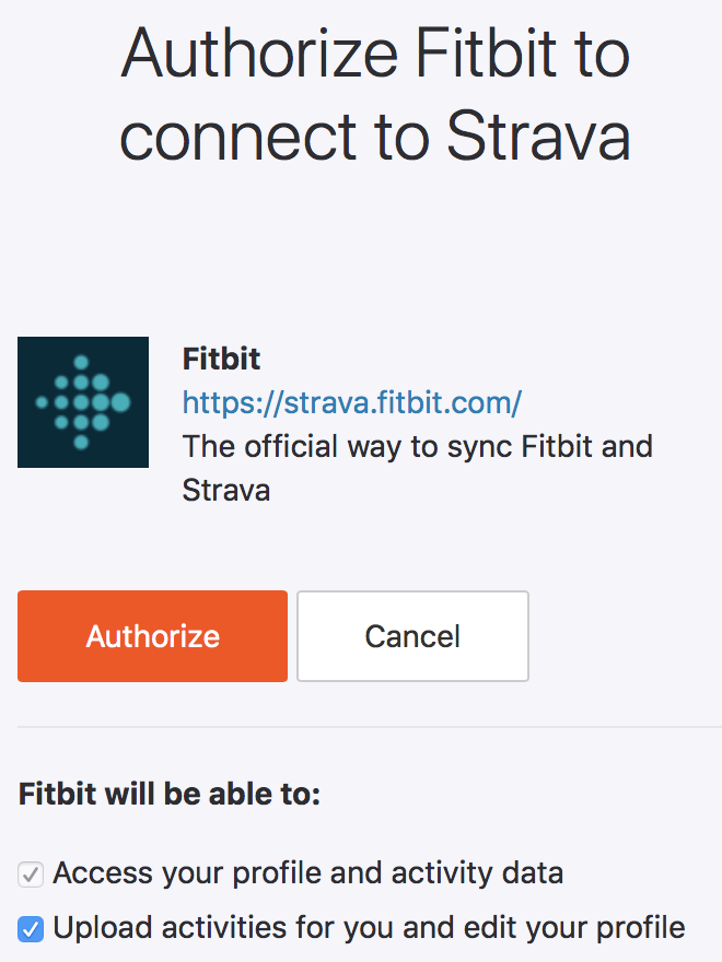 fitbit strava integration