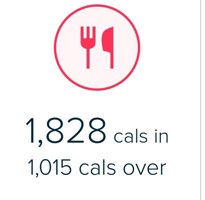 Why do the calories over on the tile not match the calories over when you click on the tile to go into the food log?