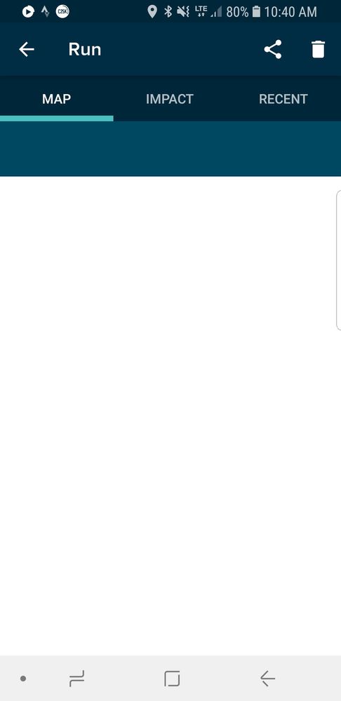 Map view is blank