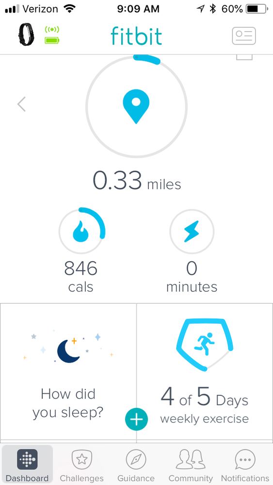 Used to show steps , then about 2 days ago switched to miles