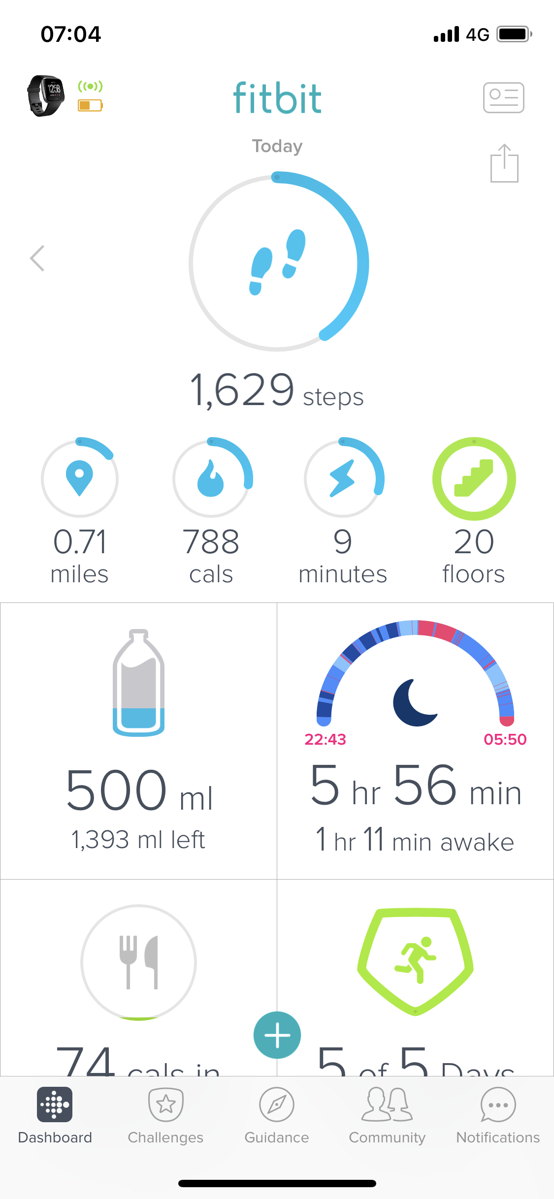 fitbit stairs