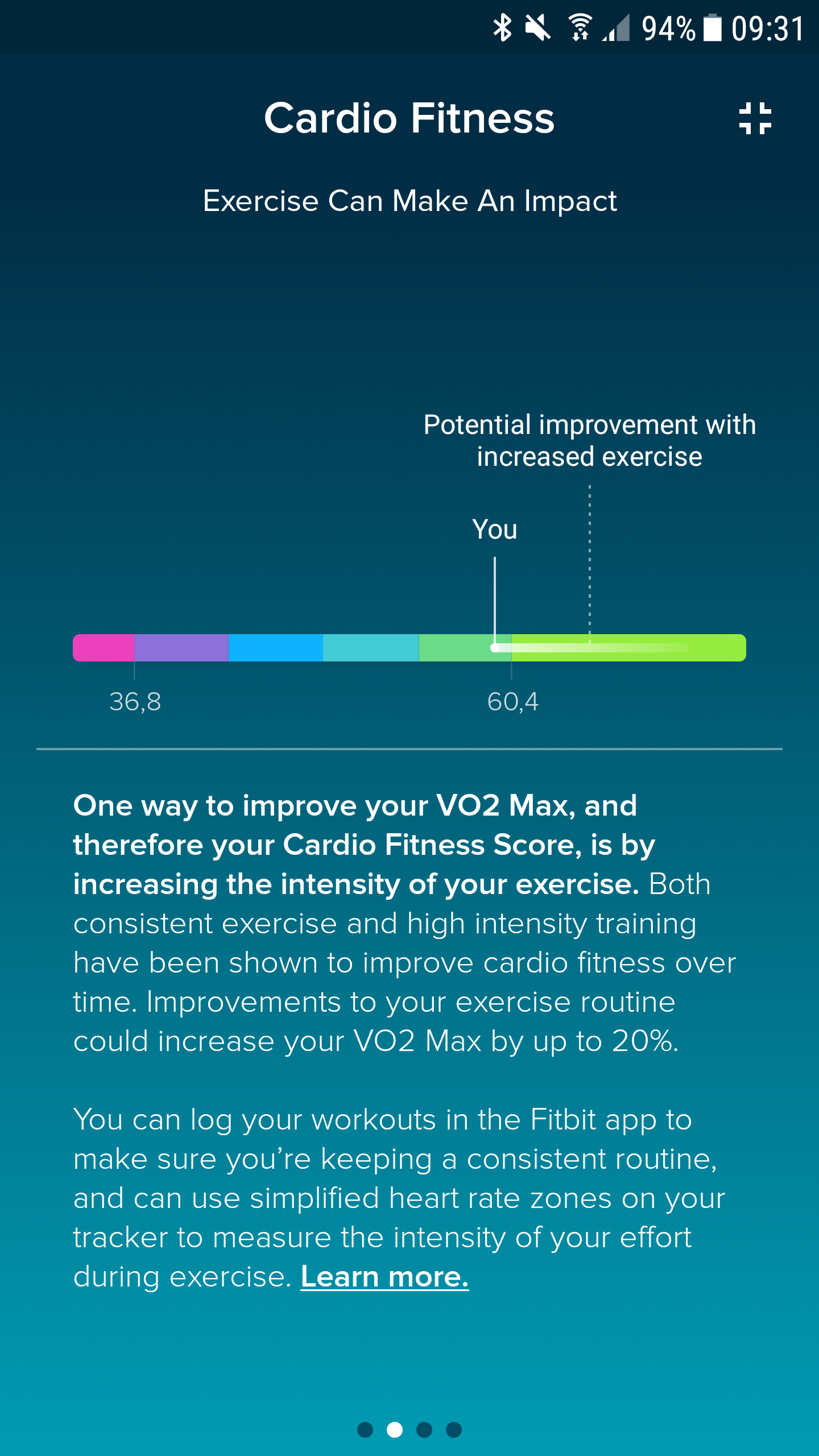 Solved How to further improve cardio score Fitbit Community