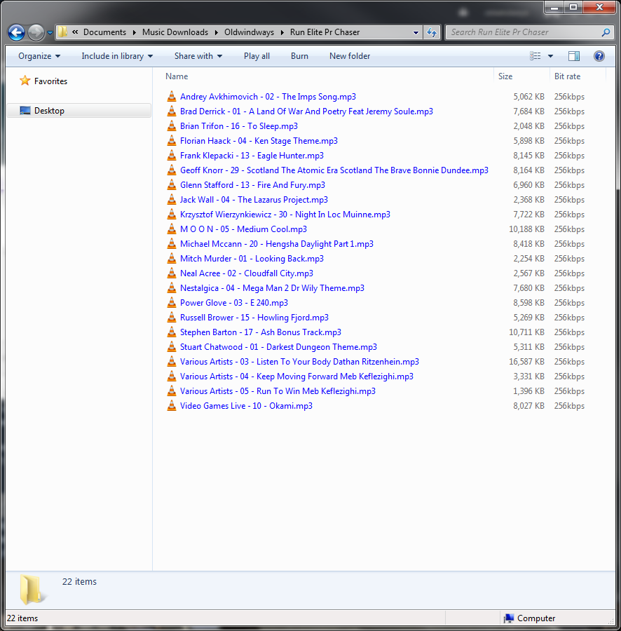 Files in Windows Explorer