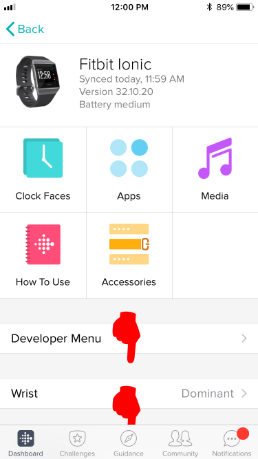 Solved Guide Manually syncing your watch to your iPhone Fitbit Community