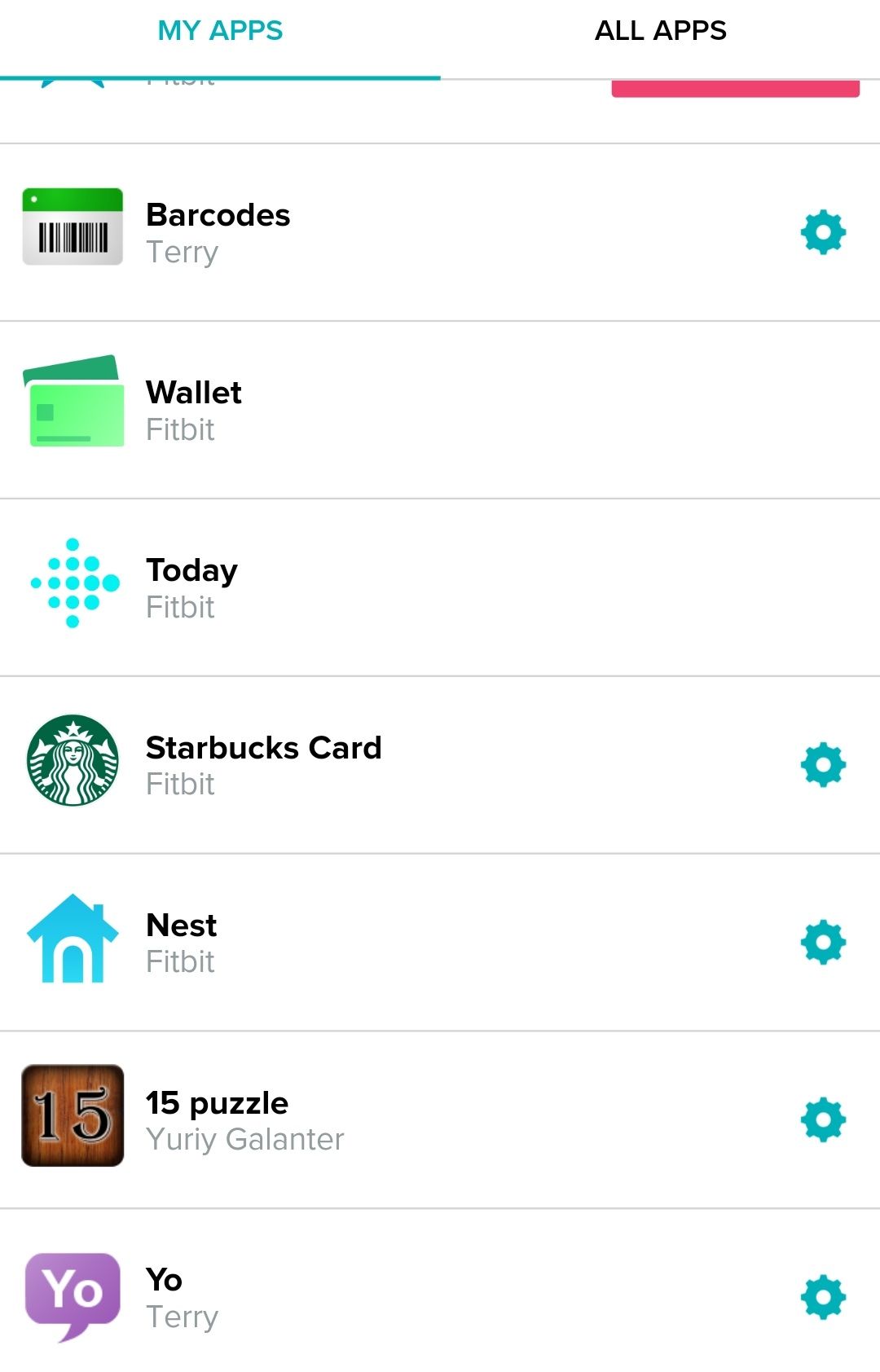 fitbit starbucks app