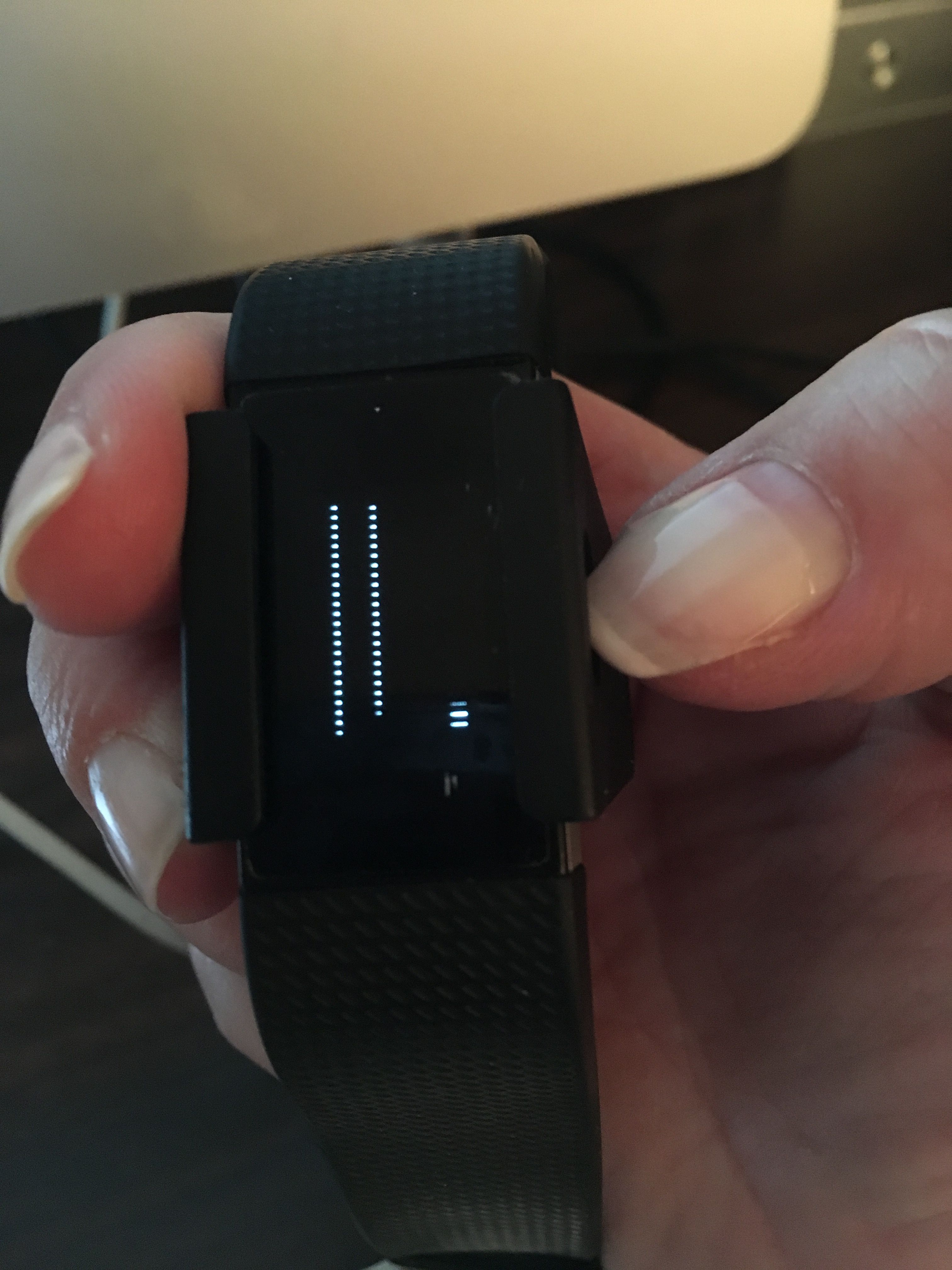 Solved: My Charge 2 is pixelated and doesn't display anyth... - Fitbit ...