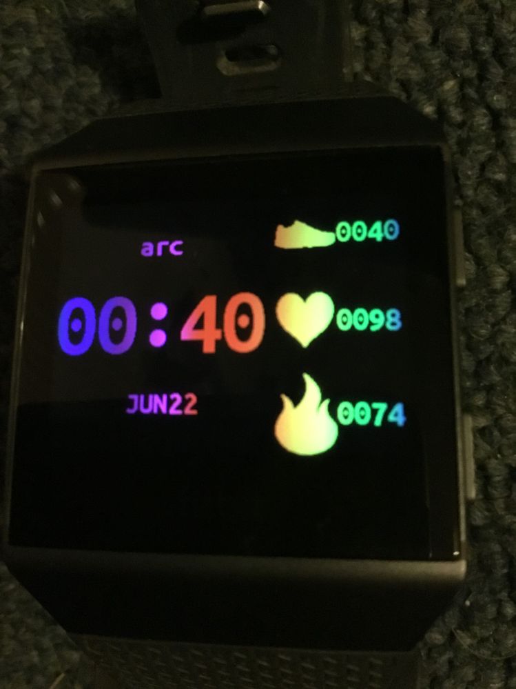 Animated Rainbow Clock