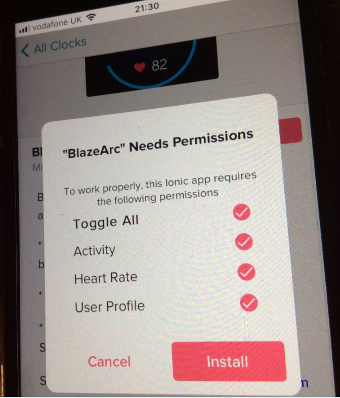Solved “this app requires the permission to be... Fitbit