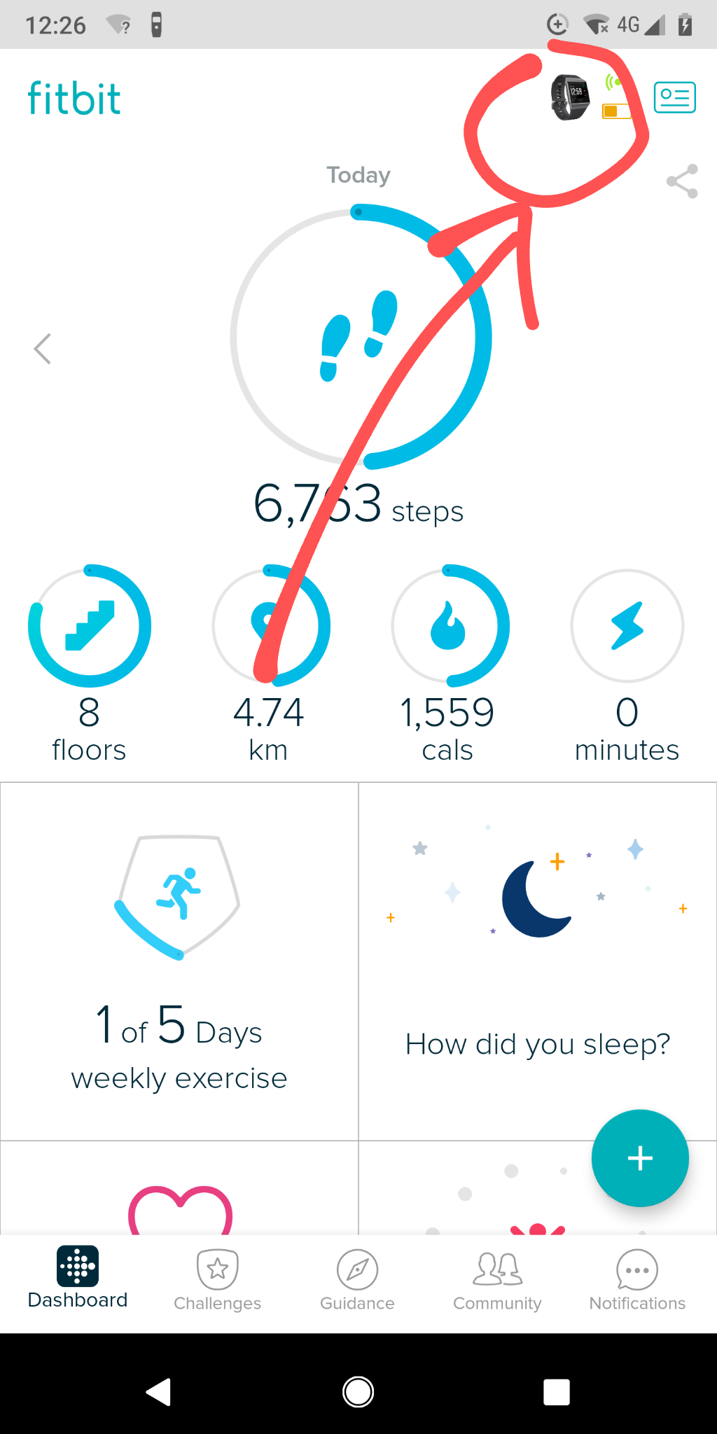 interval timer fitbit