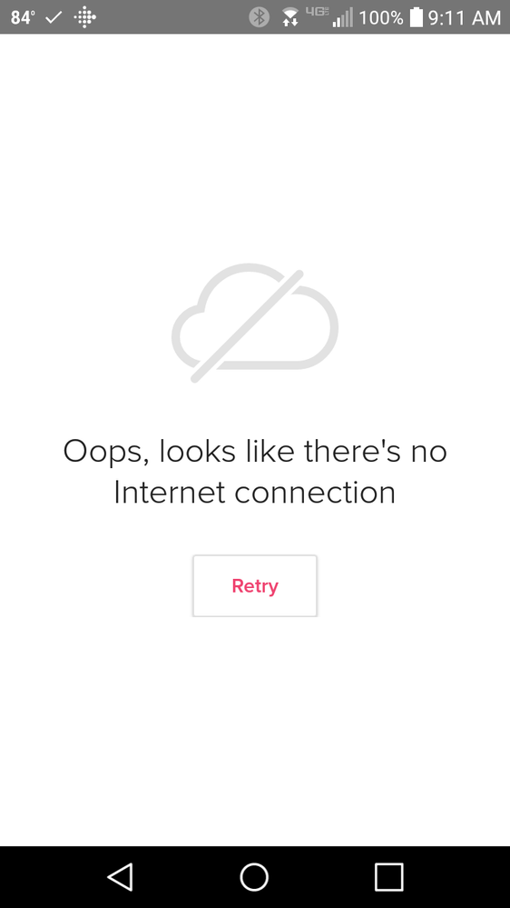 no internet connection android