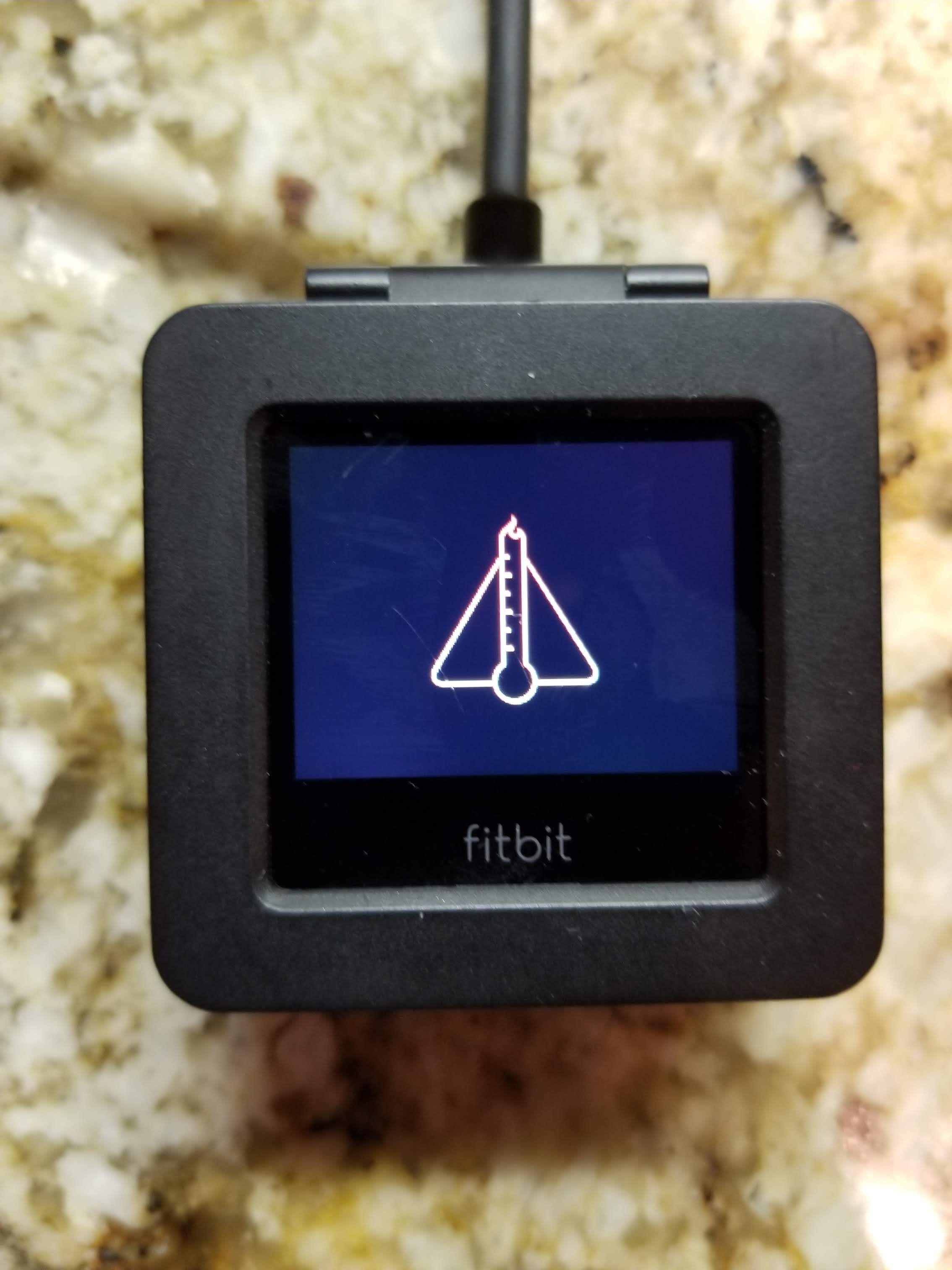 fitbit blaze hot temperature icon