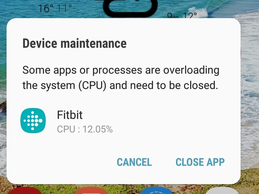 I get this notification 4 times per day and this is why I am deleting fitbit and going to get a refund and buy (God help me) an apple watch or a samsung. They would have fixed this by now. This is not ok Fitbit, silence is shattering your brand.