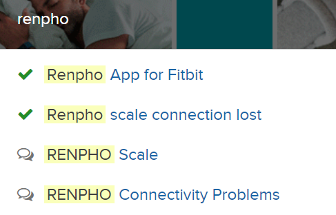 does renpho scale work with fitbit