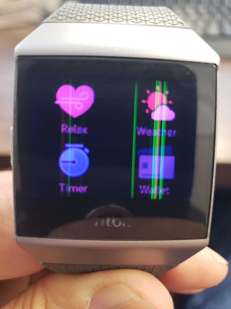 Solved: Luxe screen has lines - Fitbit Community