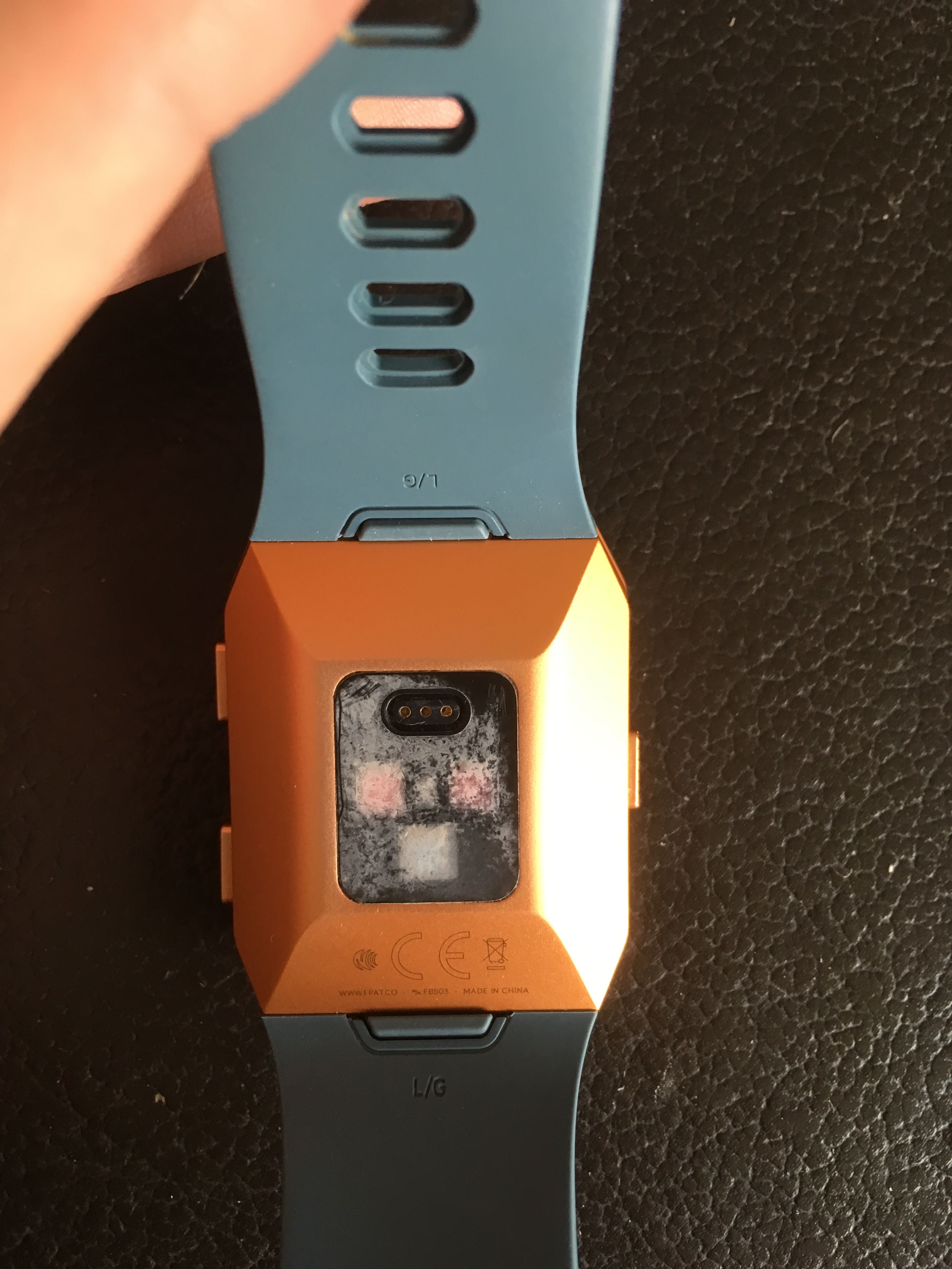 Ionic sensor clouded white residue Fitbit Community