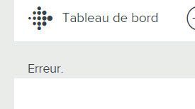 Tableau de bord détail