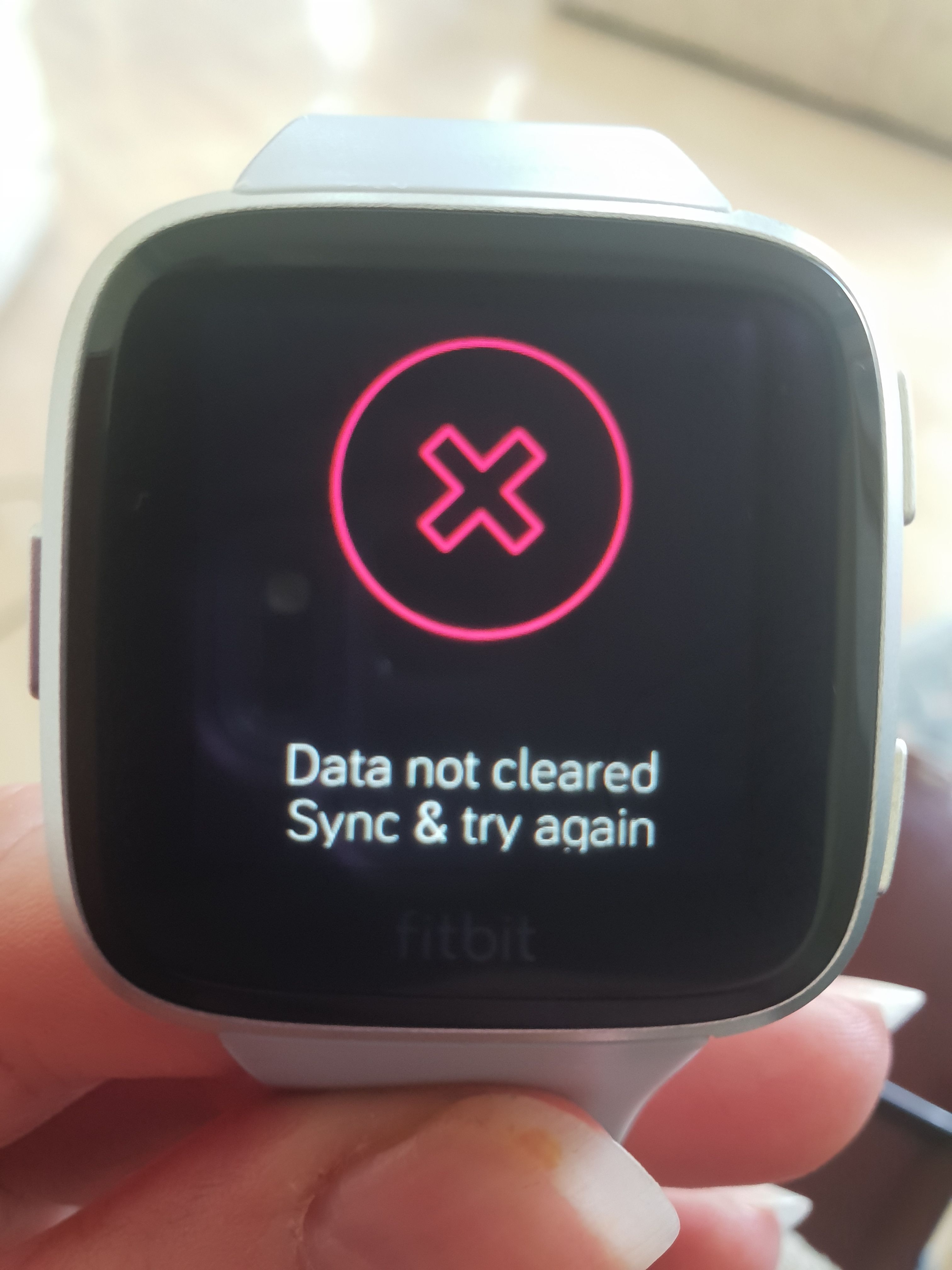 Failed Factory Reset - Fitbit Community