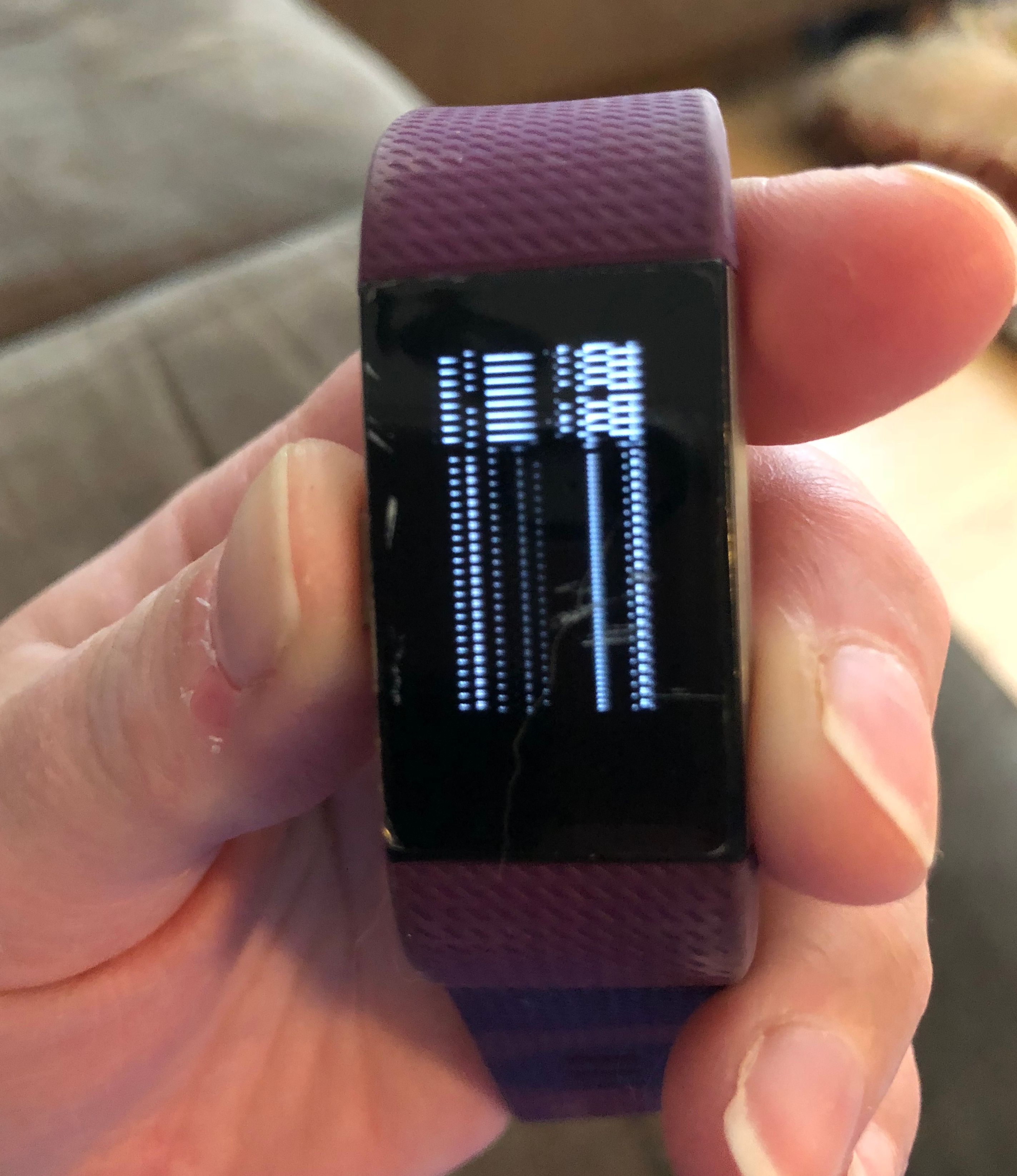 fitbit charge screen not working