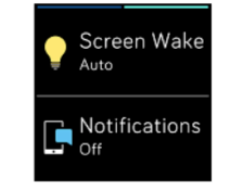 how to change screen wake on fitbit versa