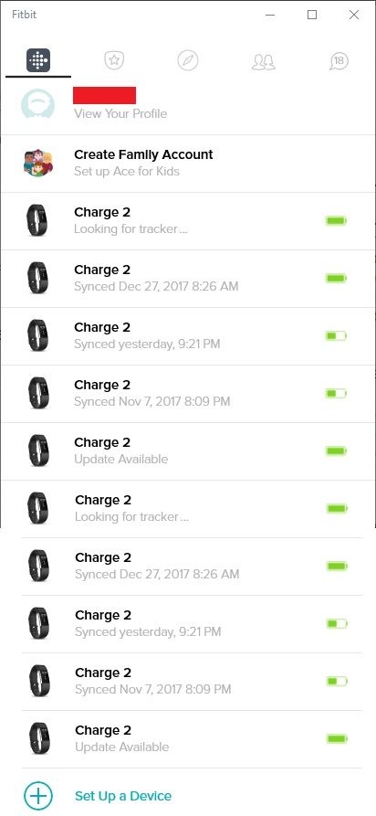 setting up 2 fitbits on one account
