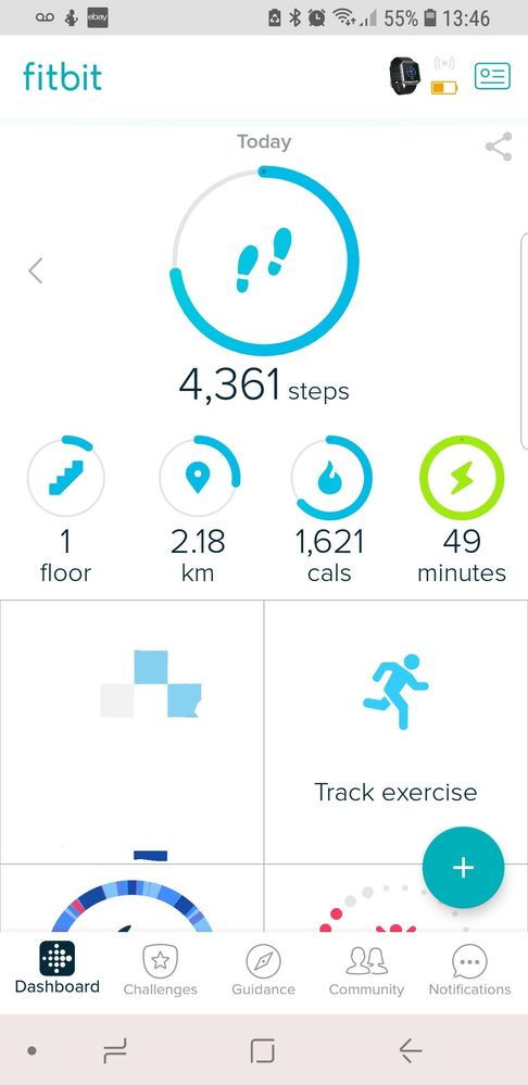 Exercise not being registered