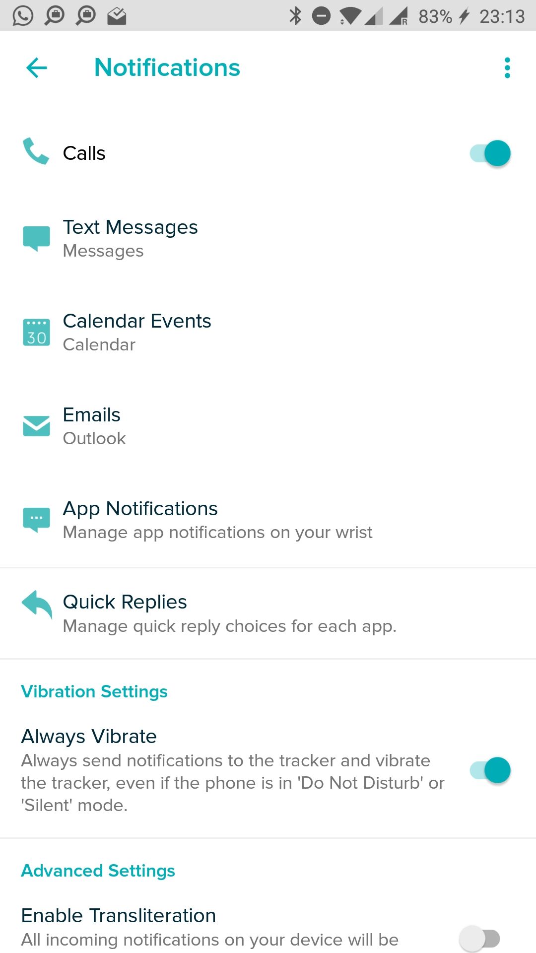 how do i set up notifications on my fitbit versa