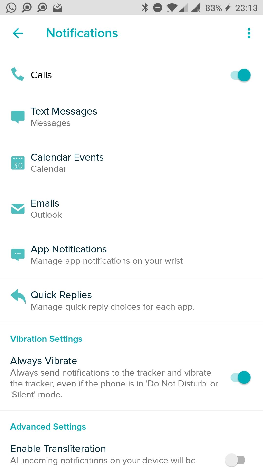 does fitbit versa vibrate for notifications