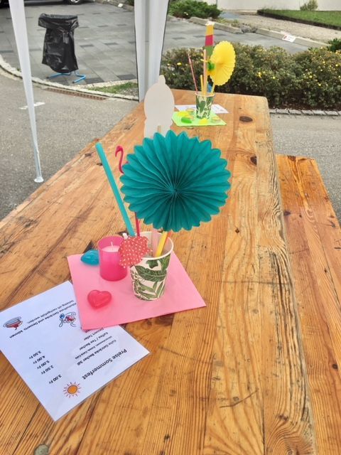 Table decorations made by my friend Susanne