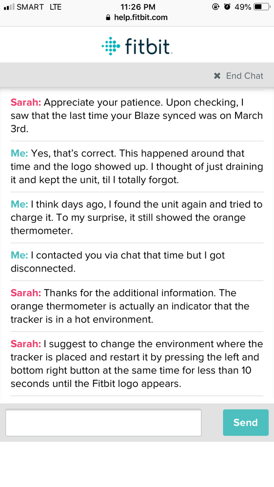 Fitbit 2025 with thermometer