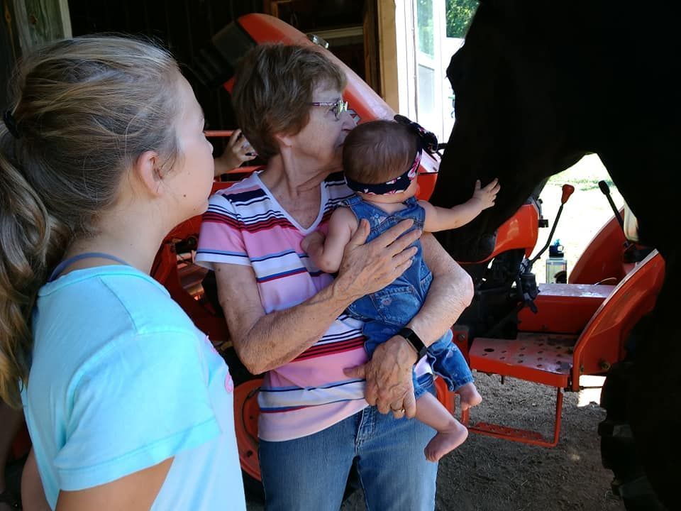 She loved our horses!