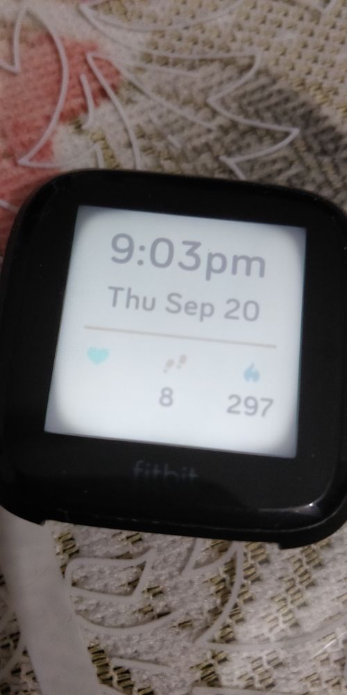 Versa Faded display Fitbit Community