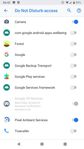 From my phone's general Settings
