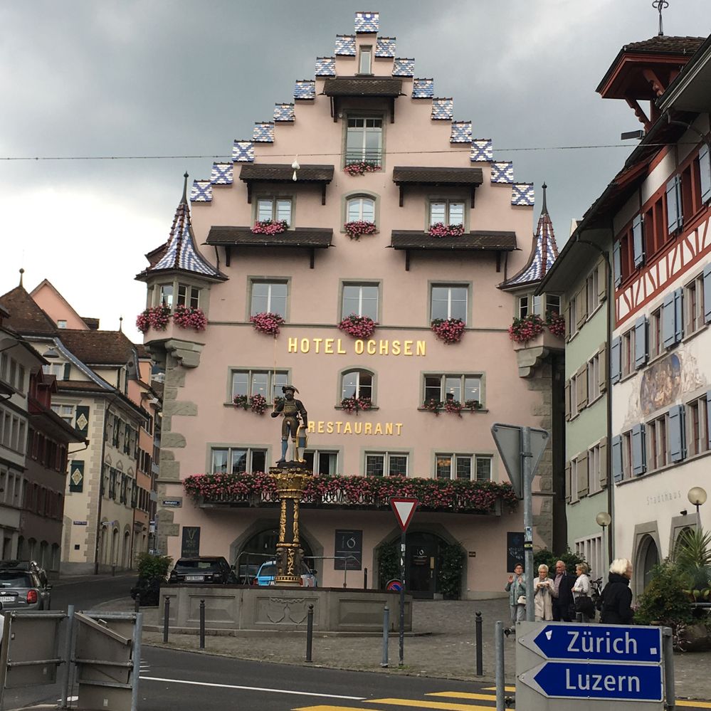 Typical historical fountain