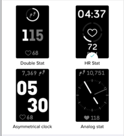 changing clock face on fitbit charge 3