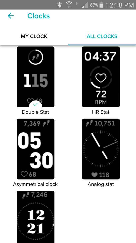 fitbit clock faces charge 4