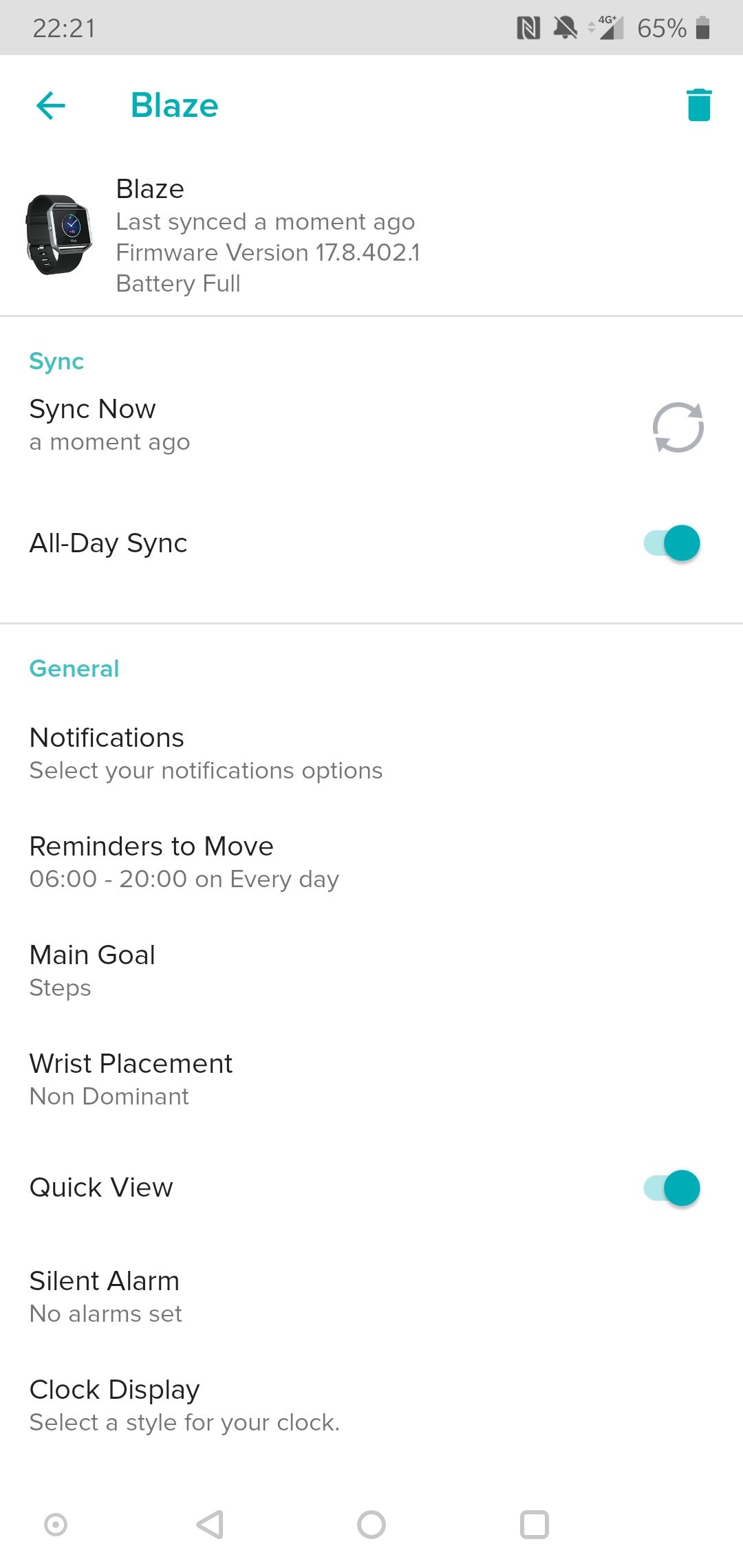 fitbit blaze not syncing with android