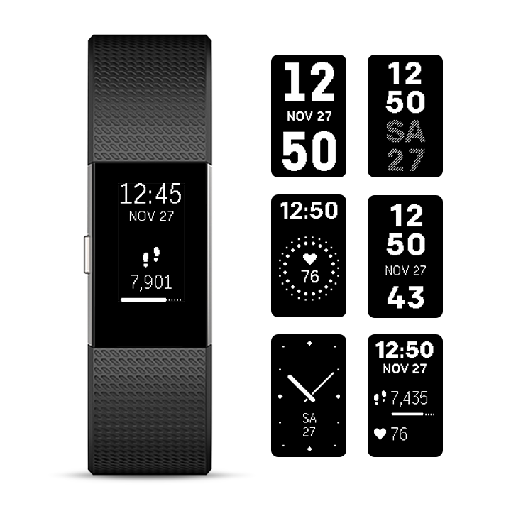 fitbit change clock face charge 3