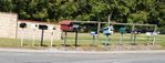 Set off from home past a row of rural letterboxes