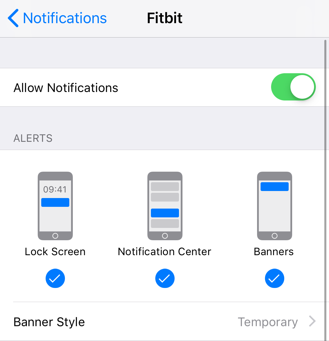fitbit charge 3 iphone notifications
