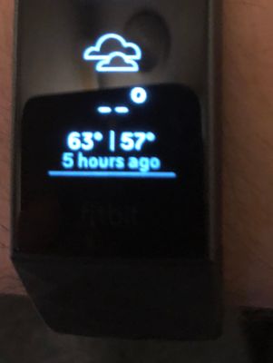 how to sync the weather to my fitbit charge 3