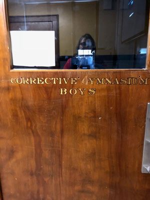 Corrective Gymnasium?  I probably spent some time there