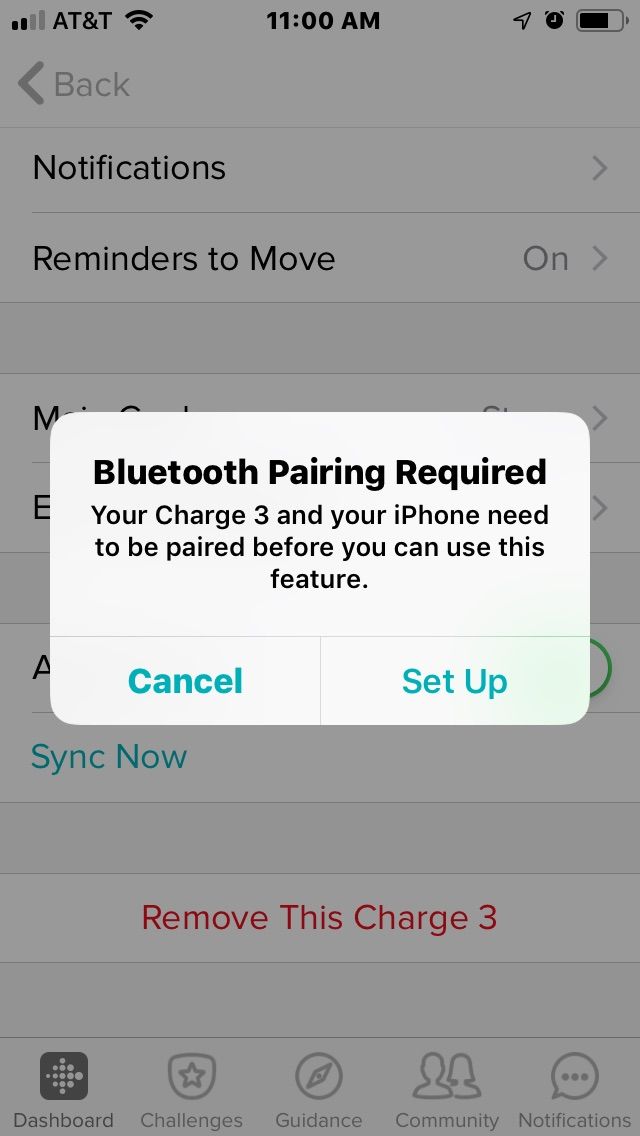 fitbit charge 3 bluetooth pairing problems